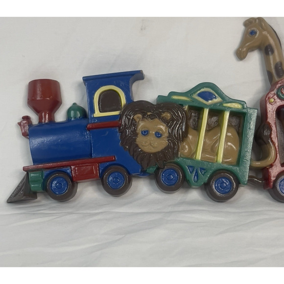 Vintage Burwood Nursery Decor Circus Train Hanging MCMXC1 One Part Only Unique - Picture 3 of 5